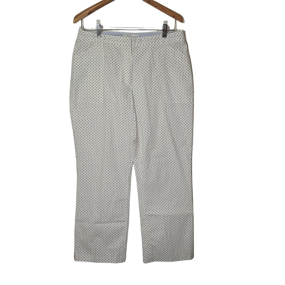 Tommy Hilfiger Golf White Polka Dot Chino Pant 10